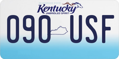 KY license plate 090USF
