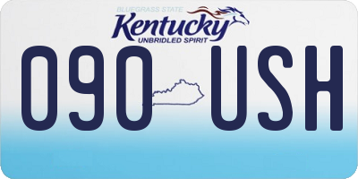 KY license plate 090USH
