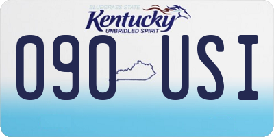 KY license plate 090USI