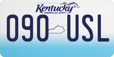 KY license plate 090USL