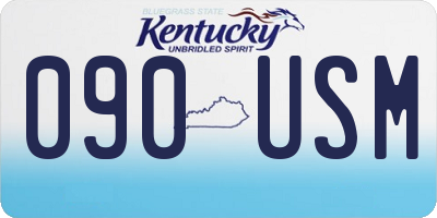 KY license plate 090USM