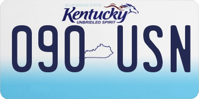 KY license plate 090USN