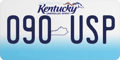 KY license plate 090USP