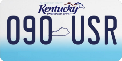 KY license plate 090USR