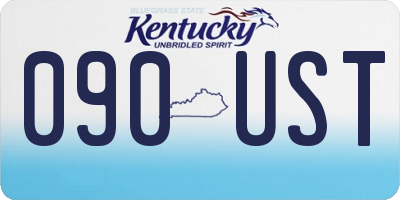 KY license plate 090UST