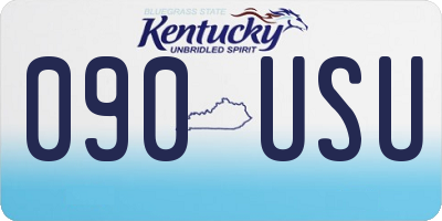 KY license plate 090USU