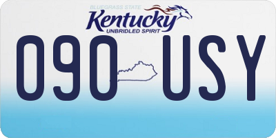 KY license plate 090USY