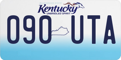 KY license plate 090UTA