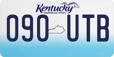 KY license plate 090UTB