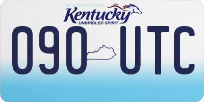 KY license plate 090UTC