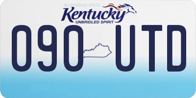 KY license plate 090UTD