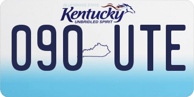 KY license plate 090UTE