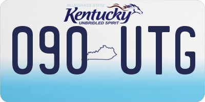 KY license plate 090UTG