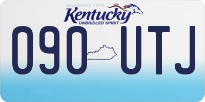 KY license plate 090UTJ