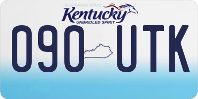 KY license plate 090UTK