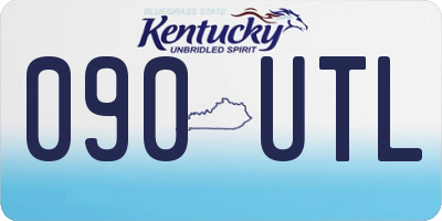 KY license plate 090UTL