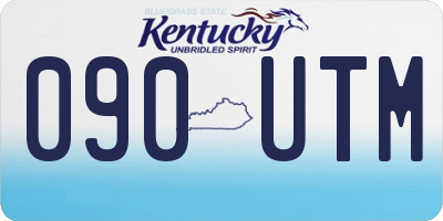 KY license plate 090UTM