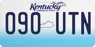 KY license plate 090UTN