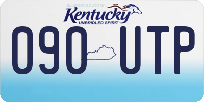 KY license plate 090UTP