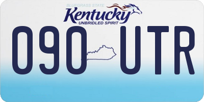 KY license plate 090UTR