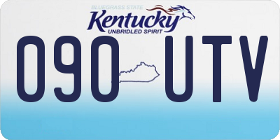 KY license plate 090UTV