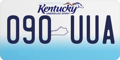 KY license plate 090UUA