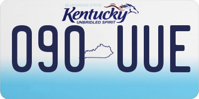 KY license plate 090UUE