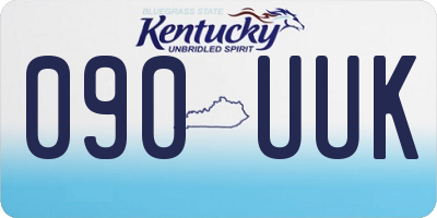 KY license plate 090UUK