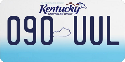 KY license plate 090UUL
