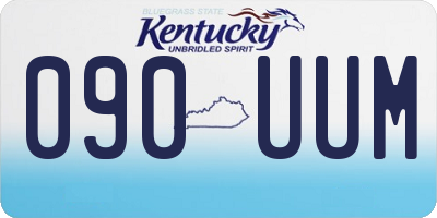 KY license plate 090UUM