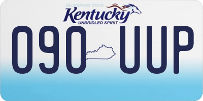 KY license plate 090UUP