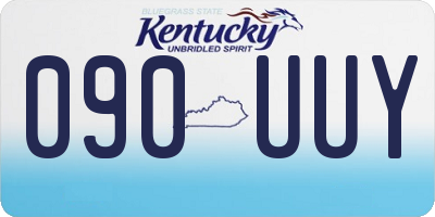 KY license plate 090UUY