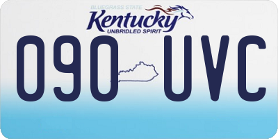 KY license plate 090UVC