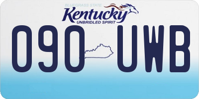 KY license plate 090UWB