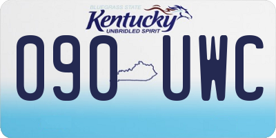 KY license plate 090UWC