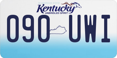 KY license plate 090UWI