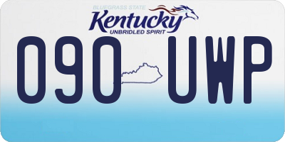 KY license plate 090UWP