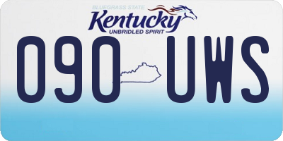 KY license plate 090UWS