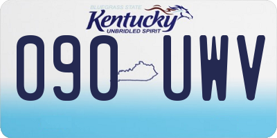 KY license plate 090UWV