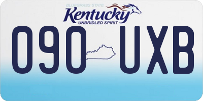KY license plate 090UXB