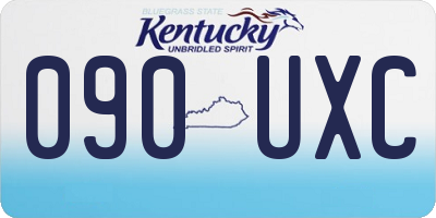 KY license plate 090UXC