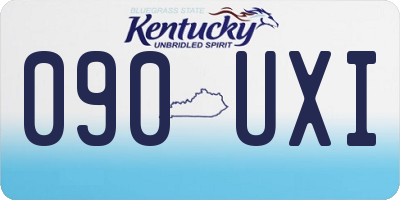 KY license plate 090UXI