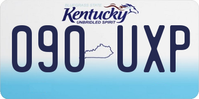KY license plate 090UXP