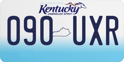 KY license plate 090UXR
