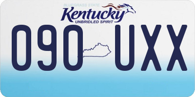 KY license plate 090UXX