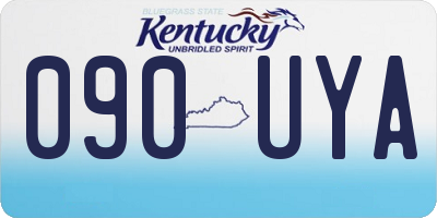 KY license plate 090UYA