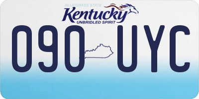 KY license plate 090UYC