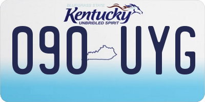 KY license plate 090UYG