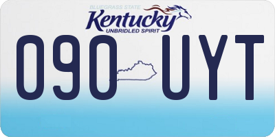 KY license plate 090UYT