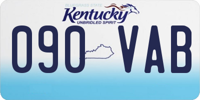 KY license plate 090VAB